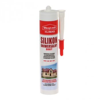 SILIKON UNIWERSALNY SUN-310-BI KARTUSZ 310&nbsp;ml BIAŁY WKRĘT-MET KLIMAS