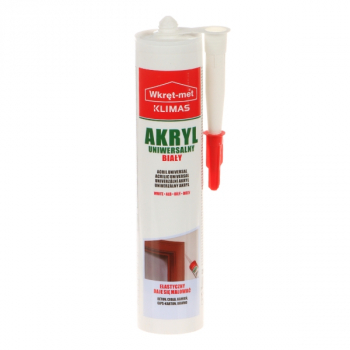 AKRYL UNIWERSALNY UAZ-310-BI KARTUSZ 310&nbsp;ml BIAŁY WKRĘT-MET KLIMAS