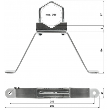 OBEJMA MUROWA OMM-60L13