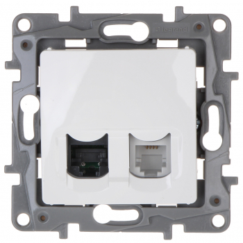 GNIAZDO KOŃCOWE RJ-11 + RJ-45 LE-764570 Niloe LEGRAND