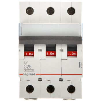 WYŁĄCZNIK NADPRĄDOWY LE-403547 TRÓJFAZOWY 25 A TYP C LEGRAND
