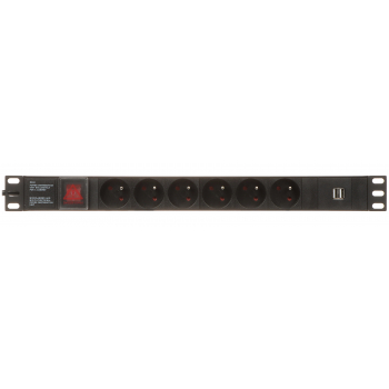 LISTWA ZASILAJĄCA PD-6/R-USB